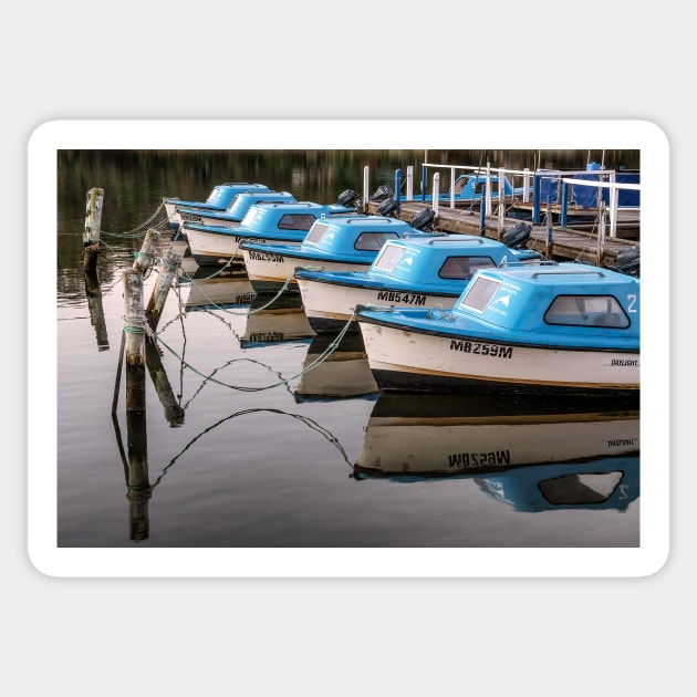 Twilight Hire Boats Sticker by iansmissenphoto